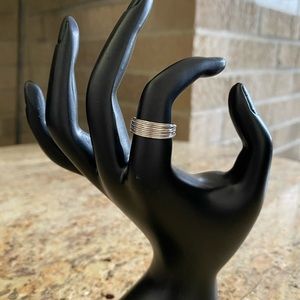 small silver fashion ring
